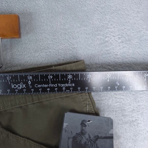 Ridgecut Cargo Shorts Mens 42x11 Green Toughwear Canvas Work Cotton Nylon - Picture 10 of 16